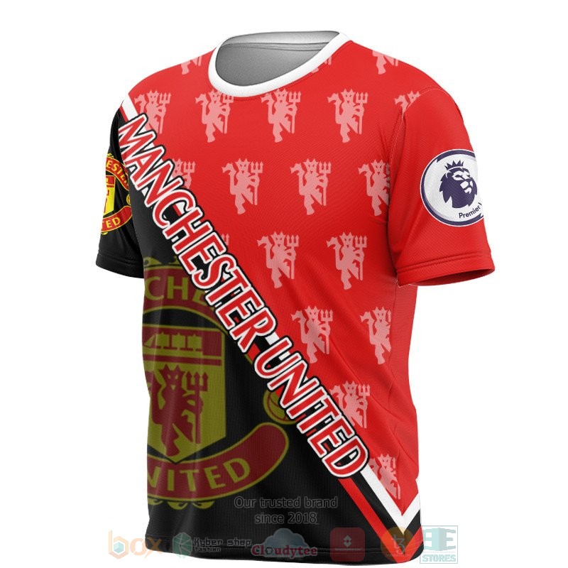 Manchester United logo black red 3D shirt hoodie 1 2 3 4 5 6 7 8 9 10 11 12 13 14 15 16 17 18 19 20 21