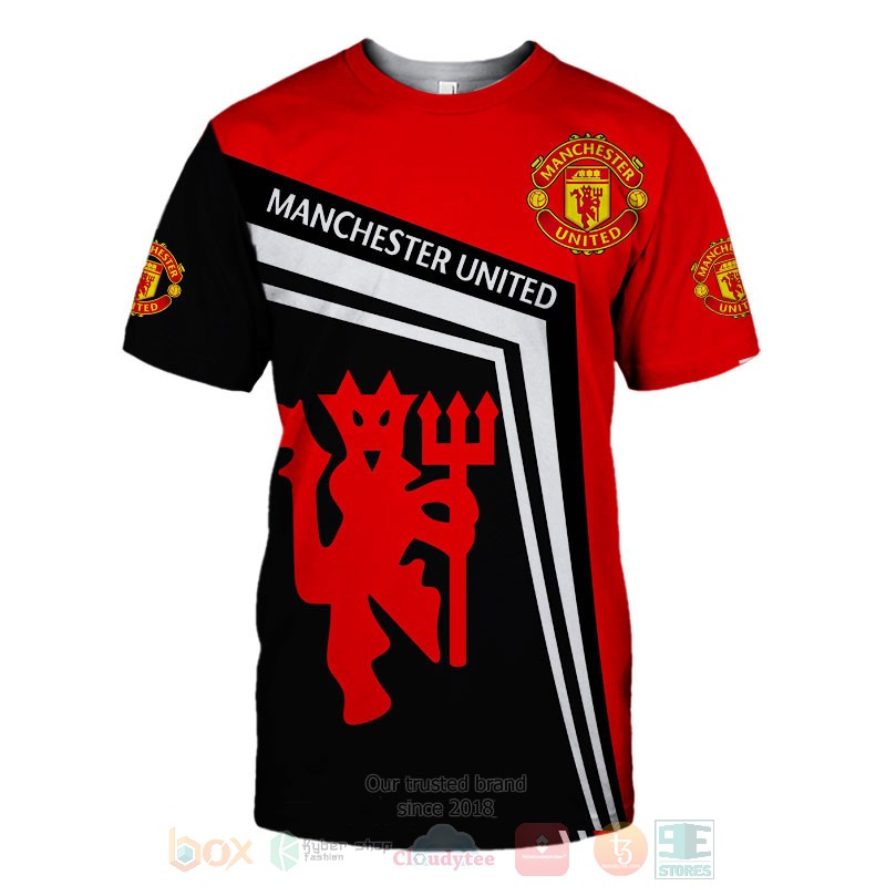 Manchester United red black 3D shirt hoodie 1 2 3 4 5 6 7 8 9
