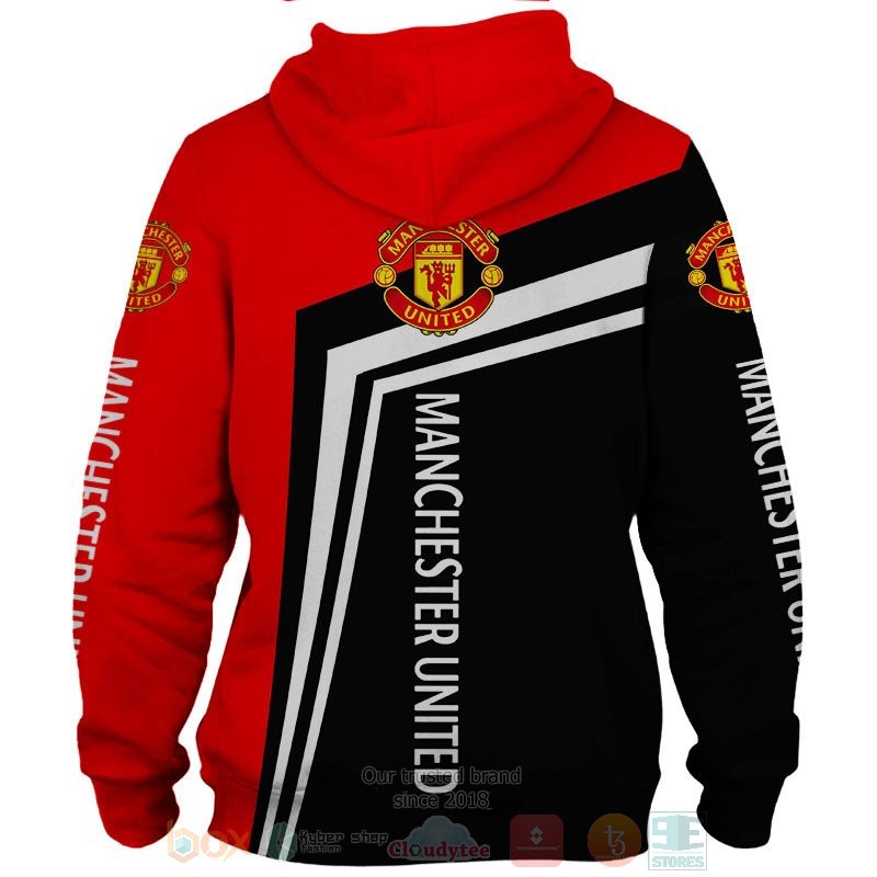 Manchester United red black 3D shirt hoodie 1 2 3 4 5 6 7 8 9 10 11 12 13