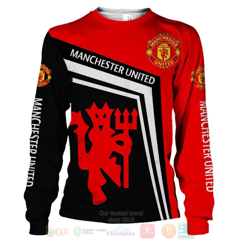 Manchester United red black 3D shirt hoodie 1 2 3 4 5 6 7 8 9 10 11 12 13 14 15