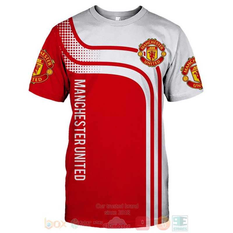 Manchester United white red 3D shirt hoodie 1 2 3 4 5 6 7 8 9 10 11 12 13 14 15 16 17 18 19 20 21