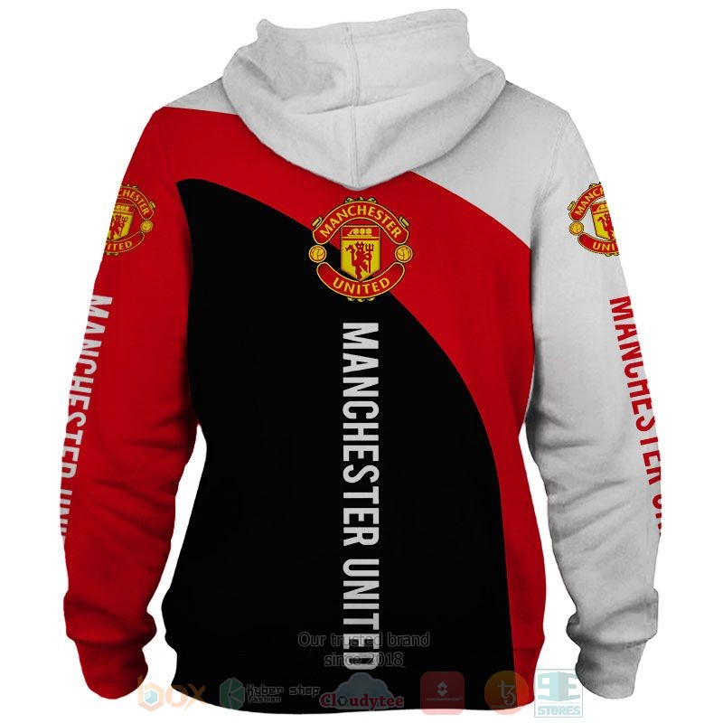 Manchester United white red black 3D shirt hoodie 1 2 3 4 5 6 7 8 9 10 11 12 13