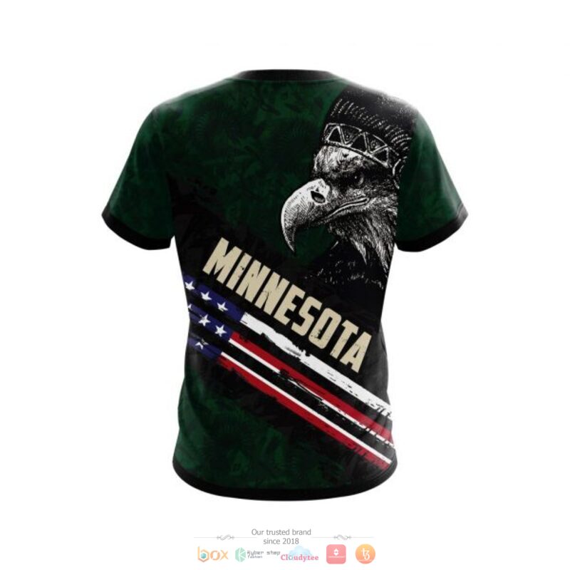 Minnesota Wild NHL Eagle American flag 3D shirt hoodie 1 2 3 4 5 6 7 8
