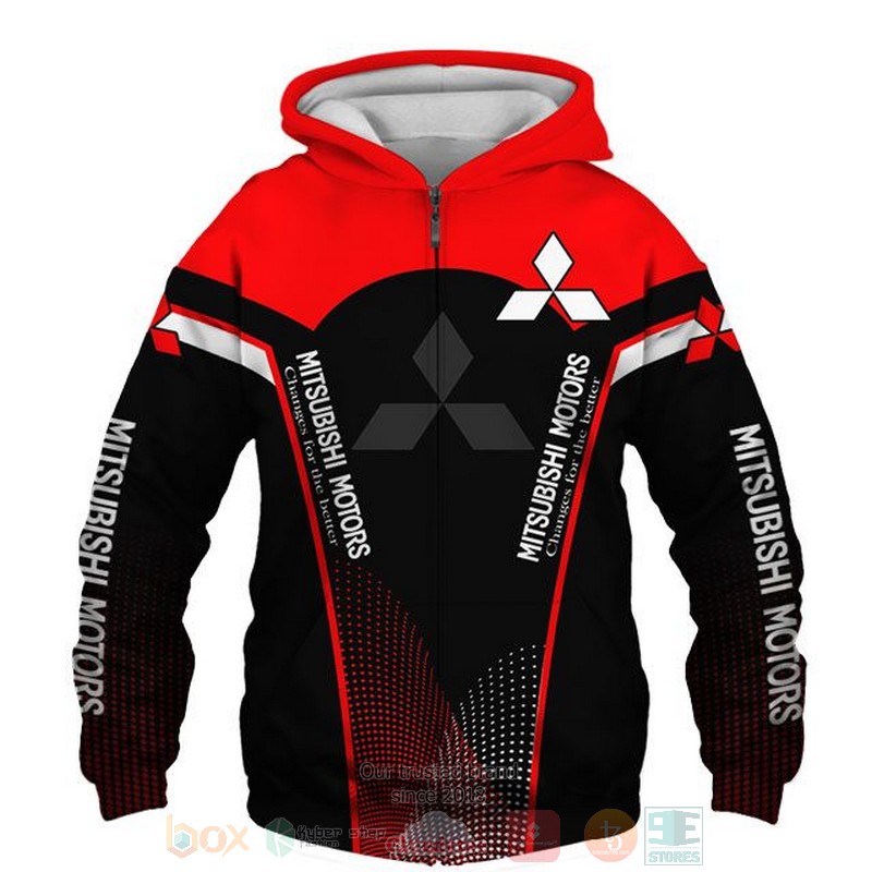 Mitsubishi Motors red black 3D shirt hoodie 1 2 3 4 5 6 7 8 9 10 11 12 13 14
