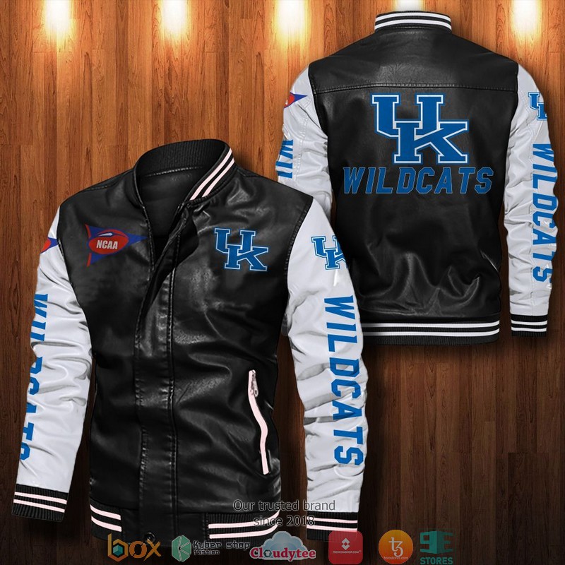 NCAA Kentucky Wildcats Bomber Leather Jacket