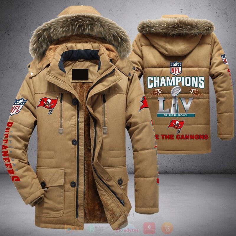 NFL Champions LIV Super Bowl Tampa Bay Buccaneers Parka Jacket 1 2 3