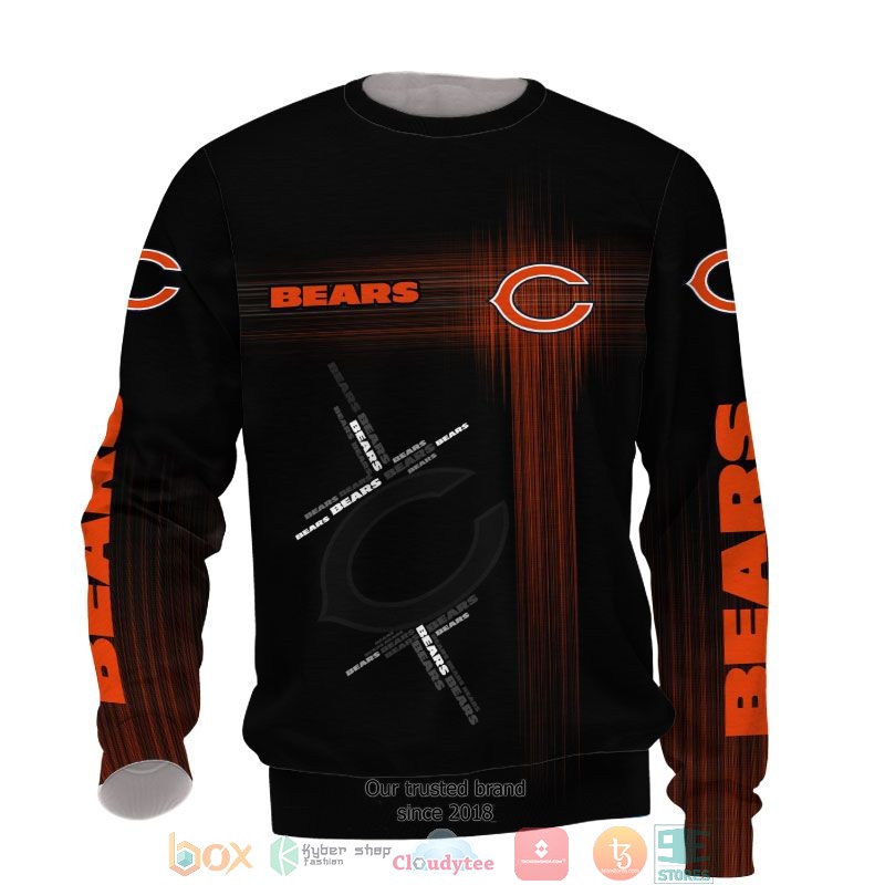 NFL Chicago Bears Orange 3d shirt hoodie 1 2 3 4 5 6 7 8 9 10 11 12 13 14 15