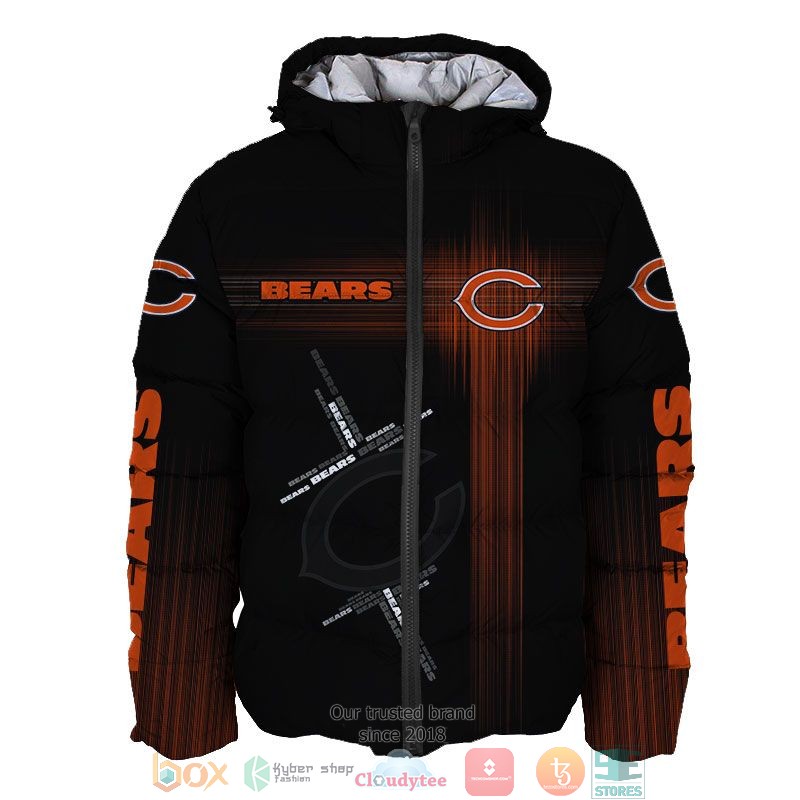 NFL Chicago Bears Orange 3d shirt hoodie 1 2 3 4 5 6 7 8 9 10 11 12 13 14 15 16 17 18