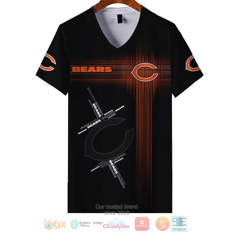NFL Chicago Bears Orange 3d shirt hoodie 1 2 3 4 5 6 7 8 9 10 11 12 13 14 15 16 17 18 19