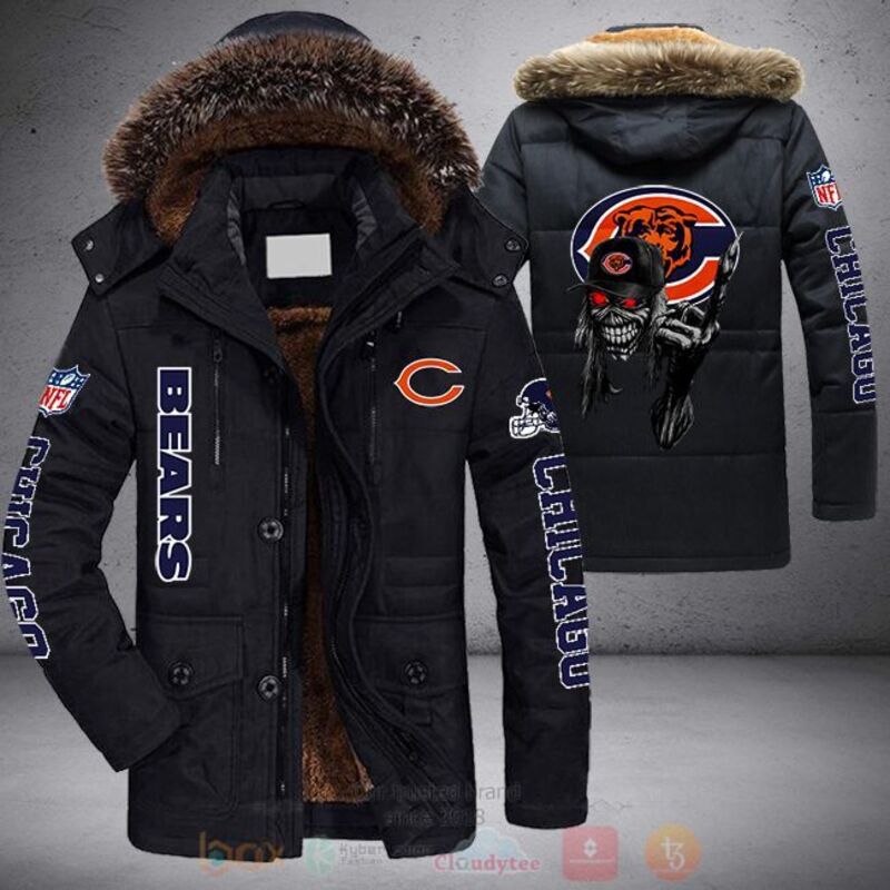 NFL Chicago Bears Skull Cap Parka Jacket