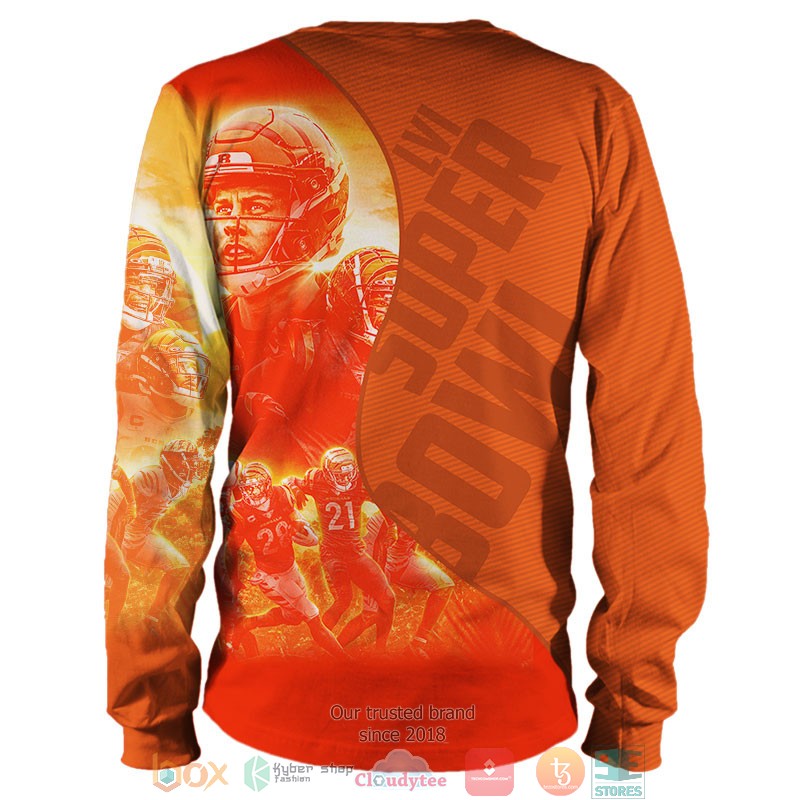 NFL Cincinnati Bengals Super Bowl 3d shirt hoodie 1 2 3 4 5 6 7 8 9 10 11 12 13 14 15