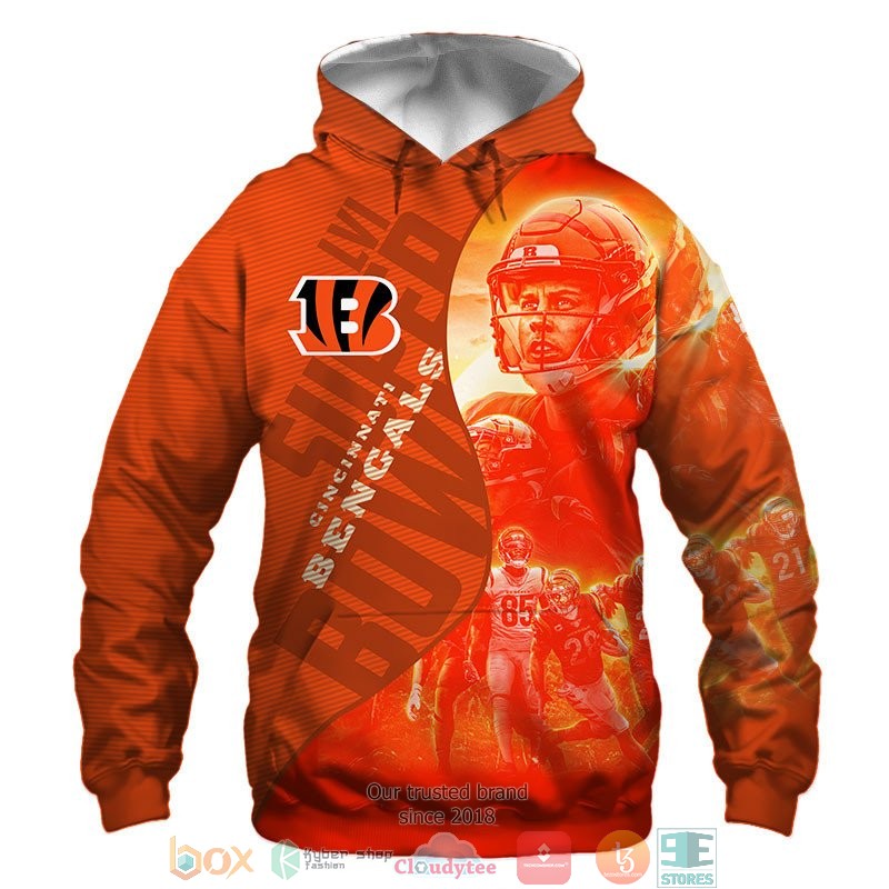 NFL Cincinnati Bengals Super Bowl 3d shirt hoodie 1 2 3 4 5 6 7 8 9 10 11 12 13 14 15 16 17