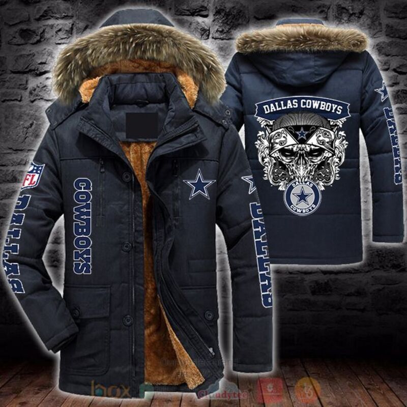 NFL Dallas Cowboys Skull Parka Jacket 1