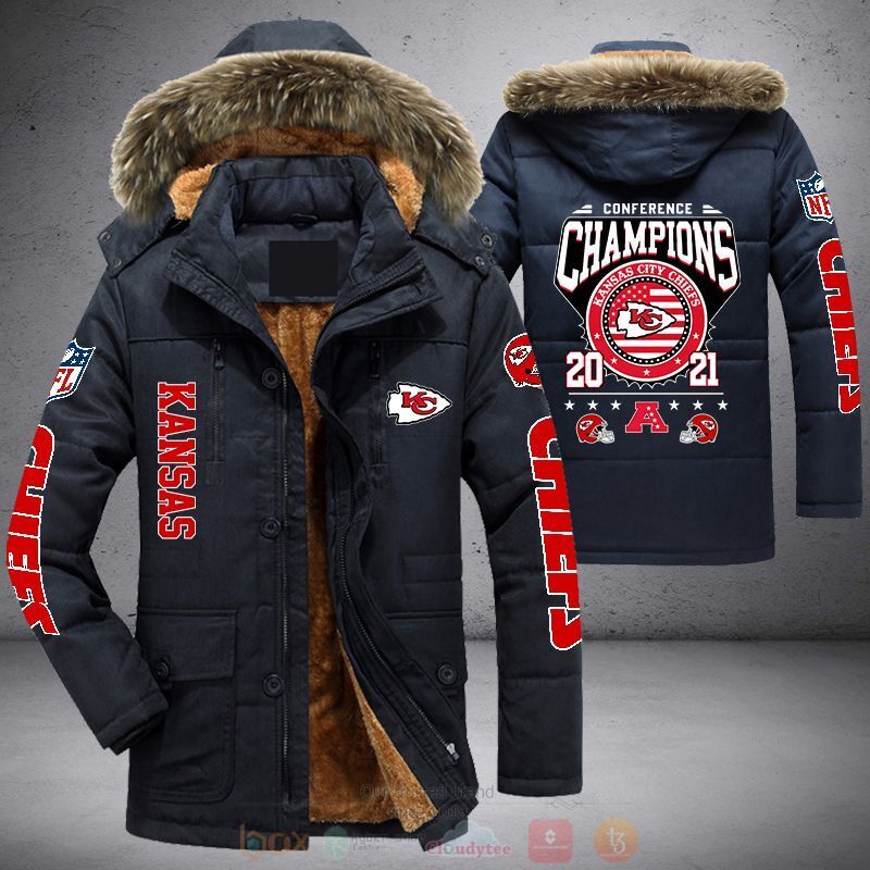 NFL Kansas City Chiefs Conference Champions 2021 Parka Jacket 1