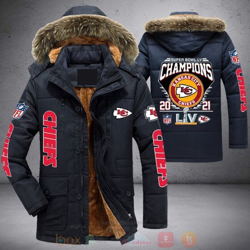 NFL Kansas City Chiefs Super Bowl LIV Champions 2021 Parka Jacket 1