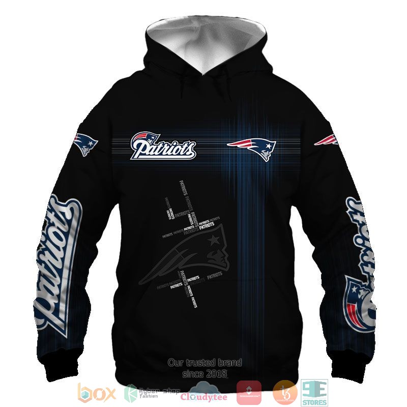 NFL New England Patriots Navy 3d shirt hoodie 1 2 3 4 5 6 7 8 9 10 11 12