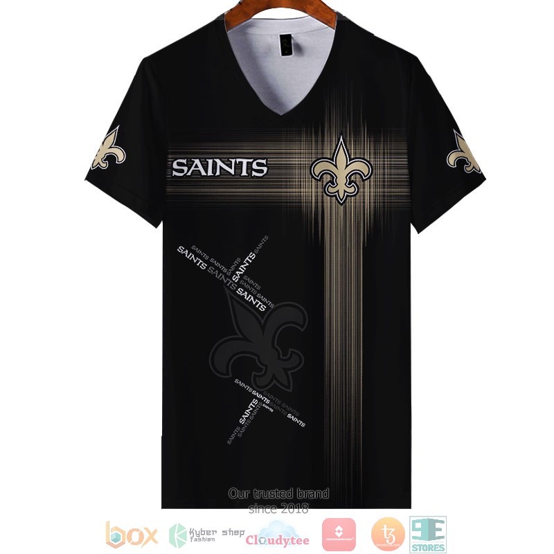 NFL New Orleans Saints Gold 3d shirt hoodie 1 2 3 4 5 6 7