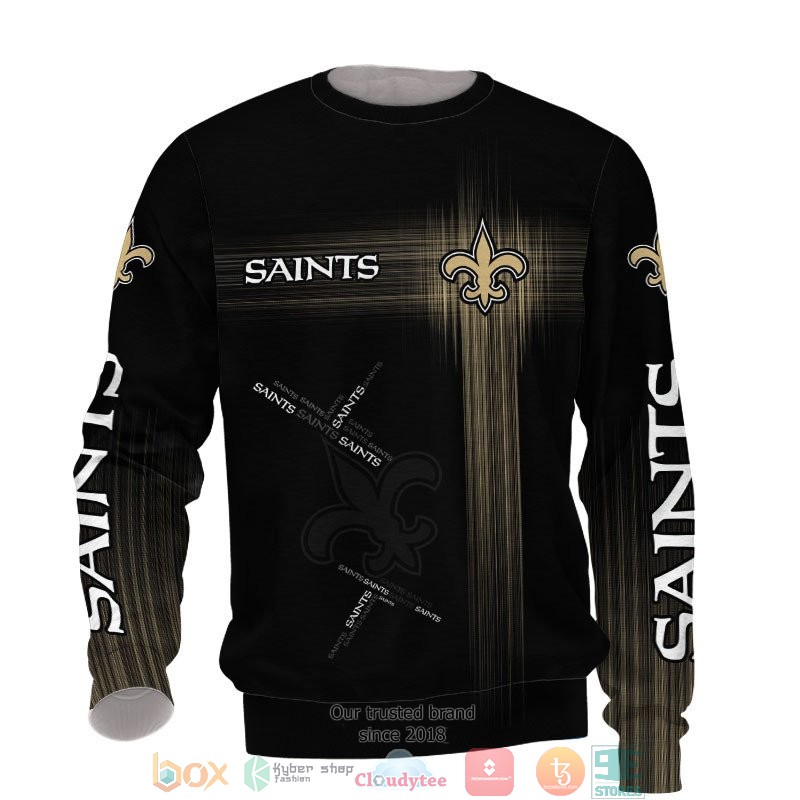 NFL New Orleans Saints Gold 3d shirt hoodie 1 2 3 4 5 6 7 8 9 10 11 12 13 14 15