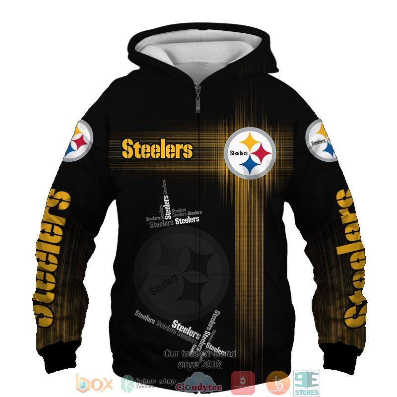 NFL Pittsburgh Steelers Yellow 3d shirt hoodie 1 2 3 4 5 6 7 8 9 10 11 12 13 14