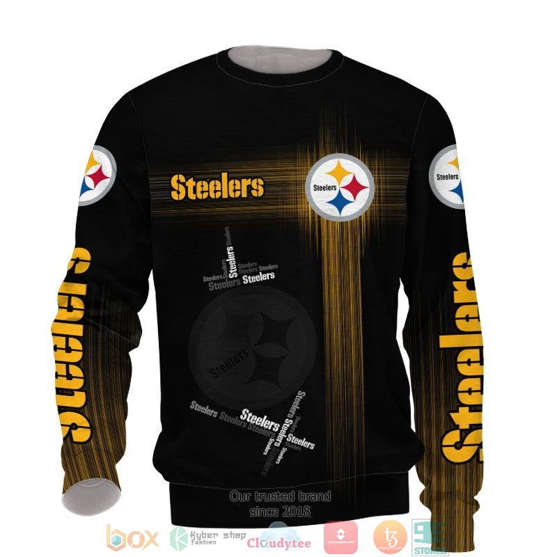 NFL Pittsburgh Steelers Yellow 3d shirt hoodie 1 2 3 4 5 6 7 8 9 10 11 12 13 14 15
