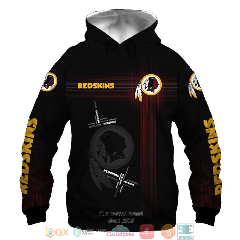 NFL The Washington Redskin Dark Red 3d shirt hoodie 1 2 3 4 5 6 7 8 9 10 11 12