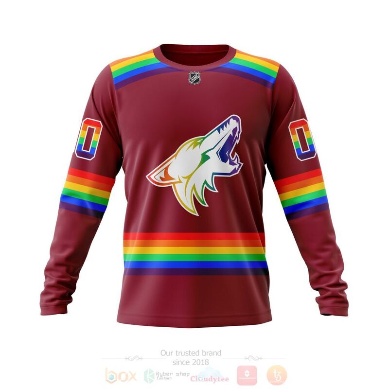 NHL Arizona Coyotes LGBT Pride Red Personalized Custom 3D Hoodie Shirt 1 2 3