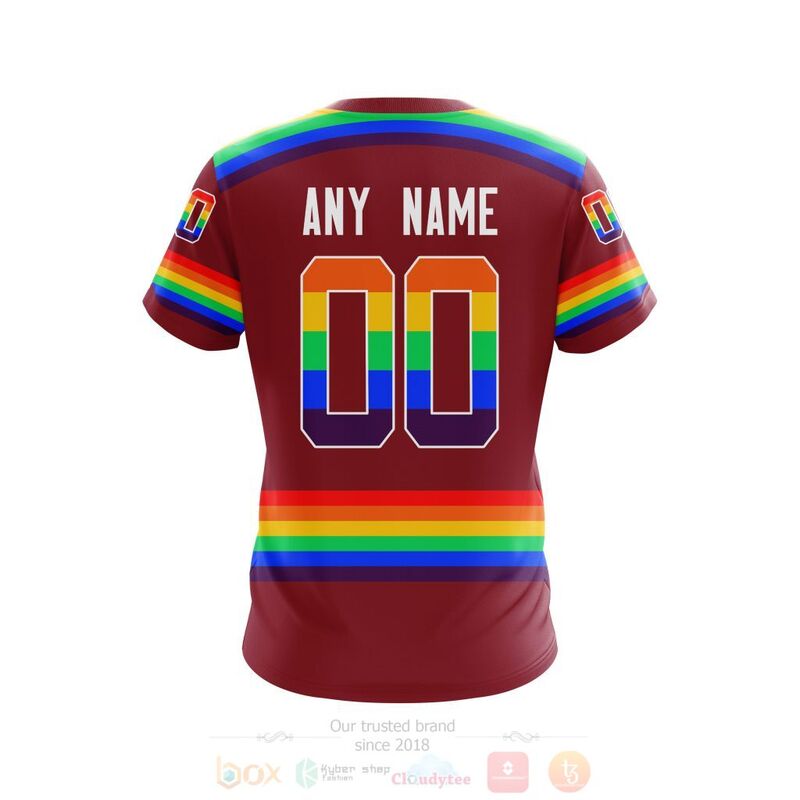 NHL Arizona Coyotes LGBT Pride Red Personalized Custom 3D Hoodie Shirt 1 2 3 4 5 6