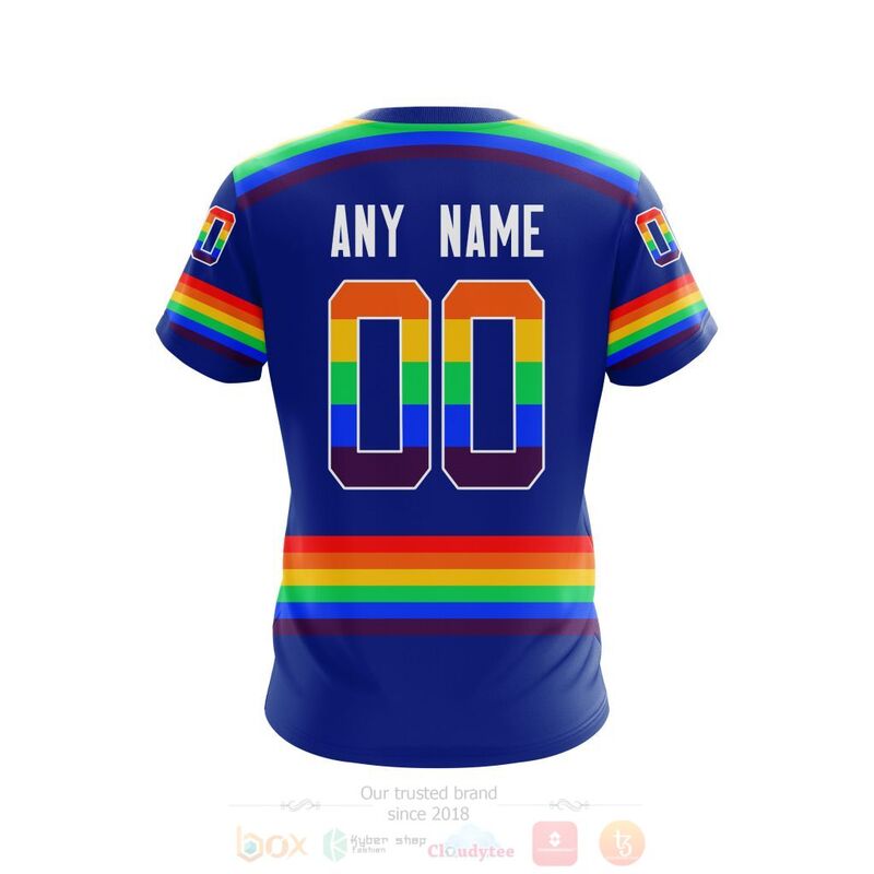 NHL Buffalo Sabres Blue LGBT Pride Personalized Custom 3D Hoodie Shirt 1 2 3 4 5 6