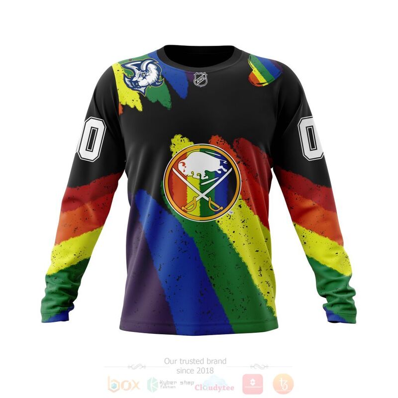 NHL Buffalo Sabres LGBT Pride Personalized Custom 3D Hoodie Shirt 1 2 3