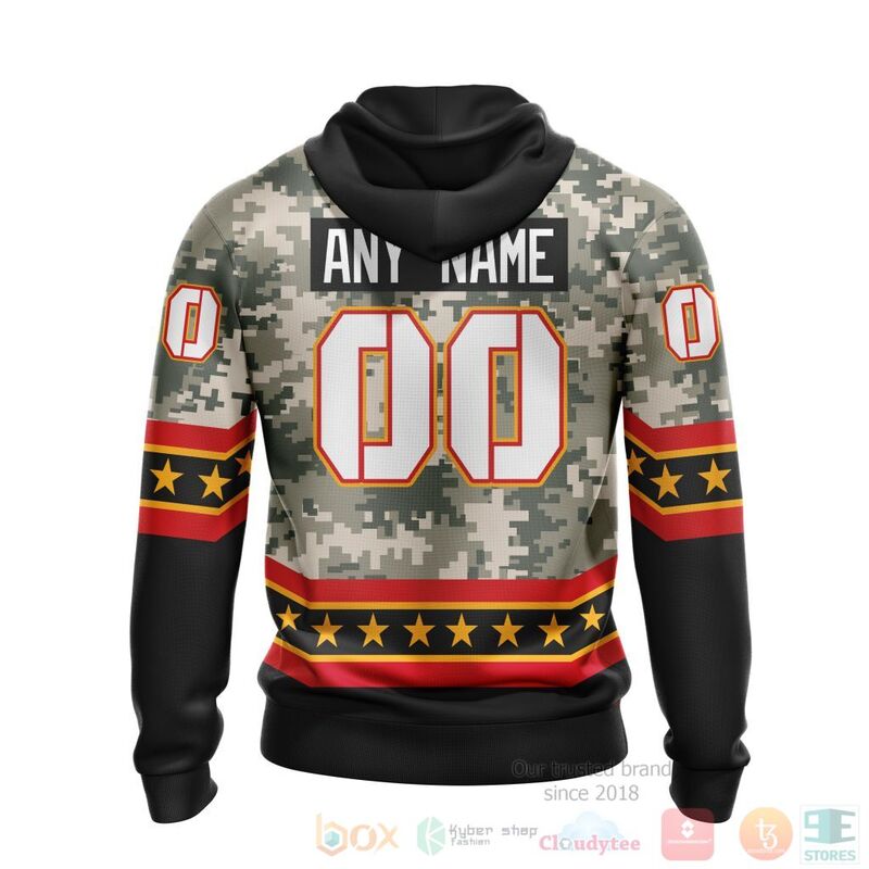 NHL Calgary Flames Honor Military With Camo Color 3D Hoodie Shirt 1 2 3 4 5 6