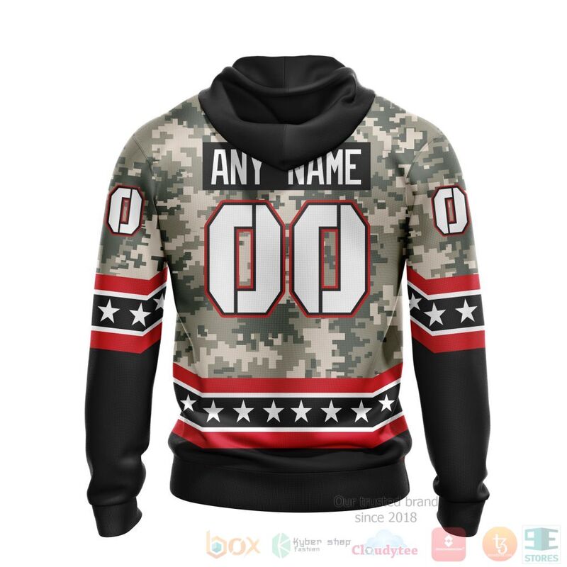 NHL Carolina Hurricanes Honor Military With White Camo Color 3D Hoodie Shirt 1 2 3 4 5 6