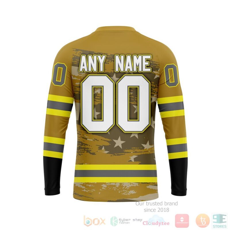 NHL Colorado Avalanche Honnor Firefighter Yellow 3D Hoodie Shirt 1 2 3 4