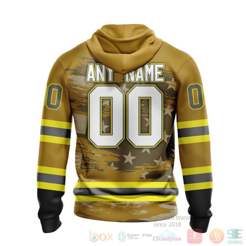 NHL Colorado Avalanche Honnor Firefighter Yellow 3D Hoodie Shirt 1 2 3 4 5 6