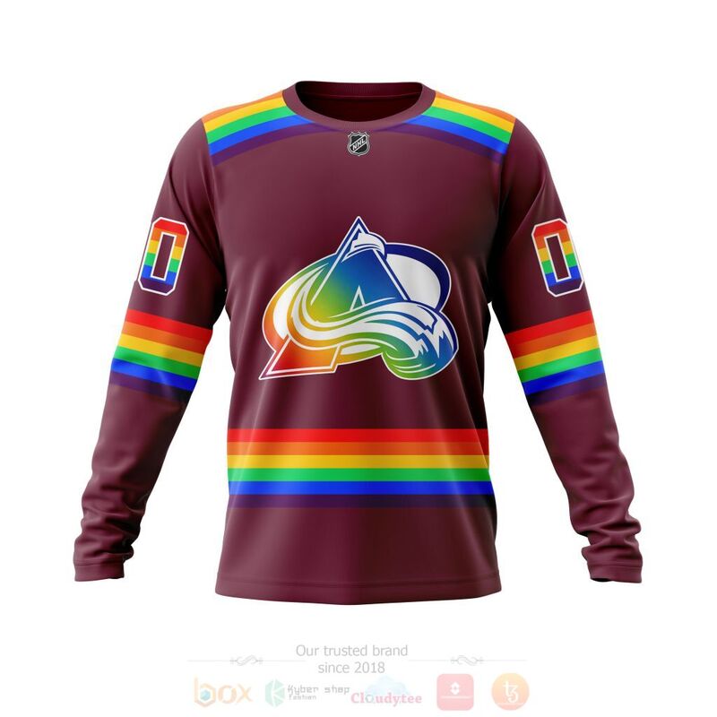 NHL Colorado Avalanche LGBT Pride Red Personalized Custom 3D Hoodie Shirt 1 2 3