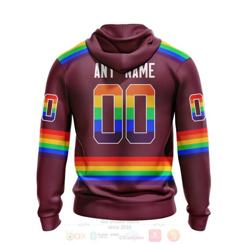 NHL Colorado Avalanche LGBT Pride Red Personalized Custom 3D Hoodie Shirt 1 2 3 4