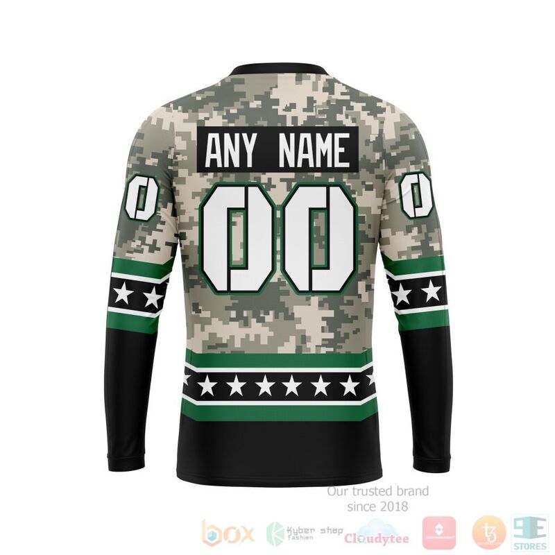 NHL Dallas Stars Honor Military With White Camo Color 3D Hoodie Shirt 1 2 3 4