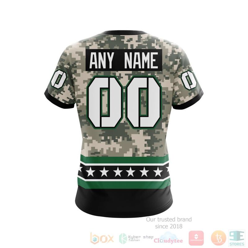 NHL Dallas Stars Honor Military With White Camo Color 3D Hoodie Shirt 1 2 3 4 5