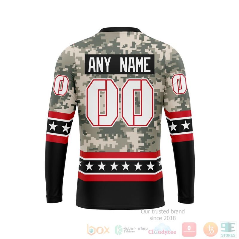 NHL Detroit Red Wings Honor Military With White Camo Color 3D Hoodie Shirt 1 2 3 4