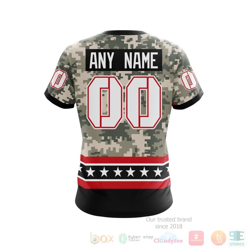 NHL Detroit Red Wings Honor Military With White Camo Color 3D Hoodie Shirt 1 2 3 4 5