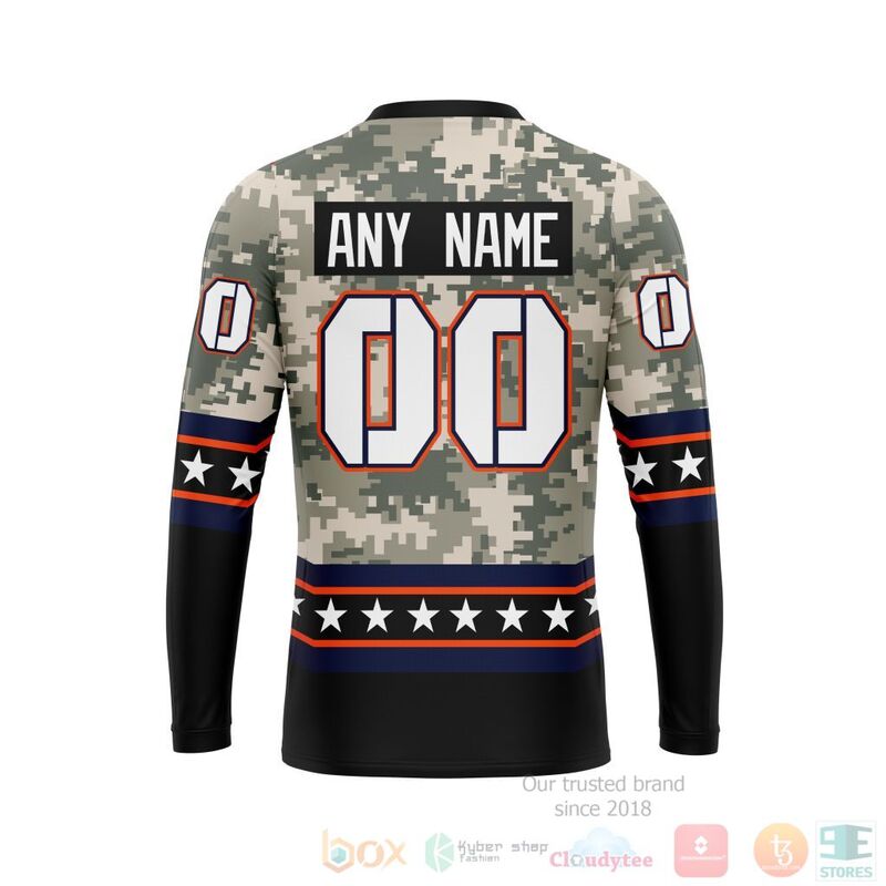 NHL Edmonton Oilers Honor Military With Camo Color 3D Hoodie Shirt 1 2 3 4