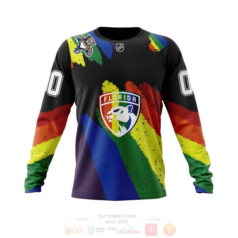 NHL Florida Panthers LGBT Pride Personalized Custom 3D Hoodie Shirt 1 2 3