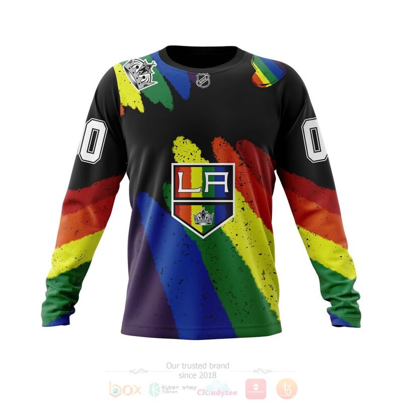 NHL Los Angeles Kings LGBT Pride Personalized Custom 3D Hoodie Shirt 1 2 3