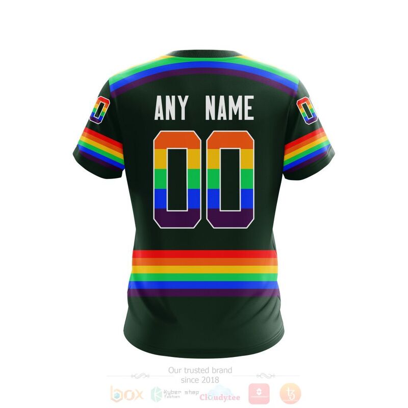 NHL Minnesota Wild LGBT Pride Green Personalized Custom 3D Hoodie Shirt 1 2 3 4 5 6