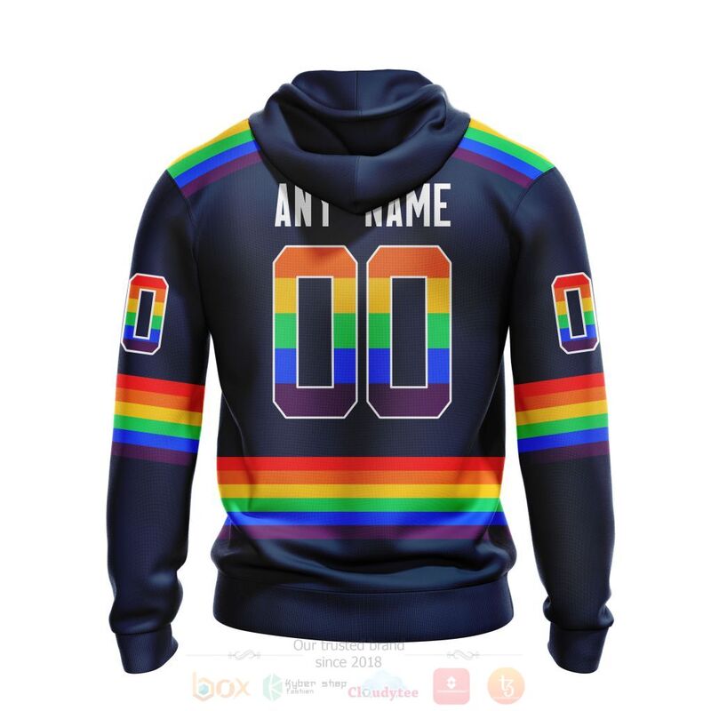 NHL Nashville Predators LGBT Pride Navy Color Personalized Custom 3D Hoodie Shirt 1 2 3 4