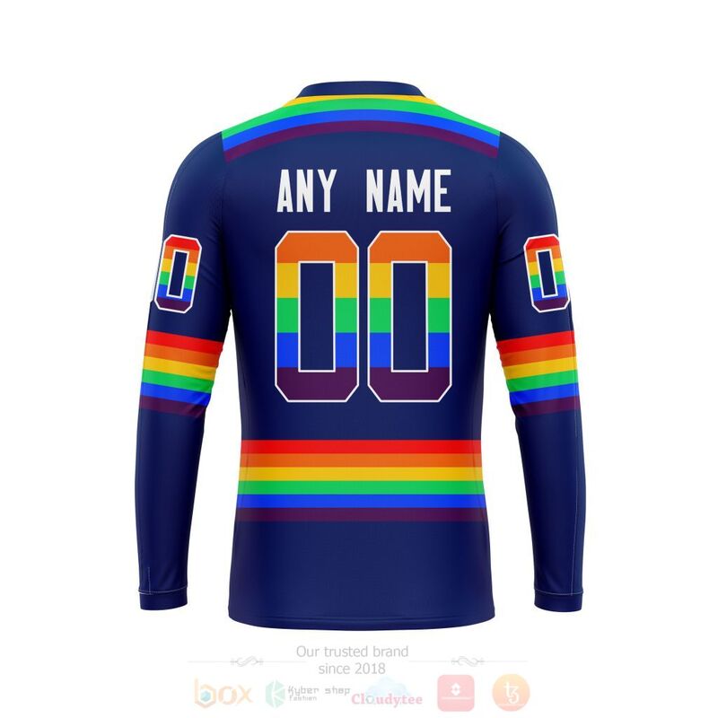NHL New York Islanders LGBT Pride Navy Color Personalized Custom 3D Hoodie Shirt 1 2 3 4 5