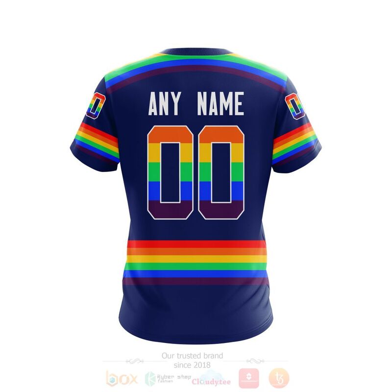NHL New York Islanders LGBT Pride Navy Color Personalized Custom 3D Hoodie Shirt 1 2 3 4 5 6