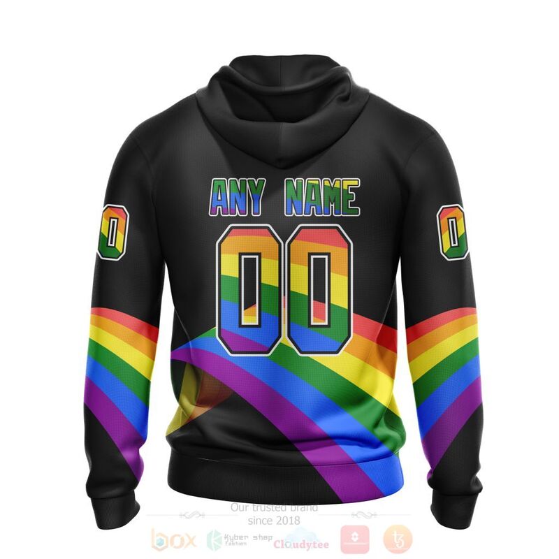 NHL Ottawa Senators Love LGBT Pride Personalized Custom 3D Hoodie Shirt 1 2 3 4