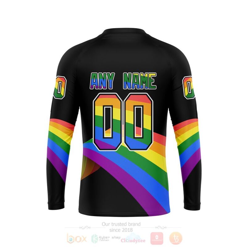 NHL Ottawa Senators Love LGBT Pride Personalized Custom 3D Hoodie Shirt 1 2 3 4 5