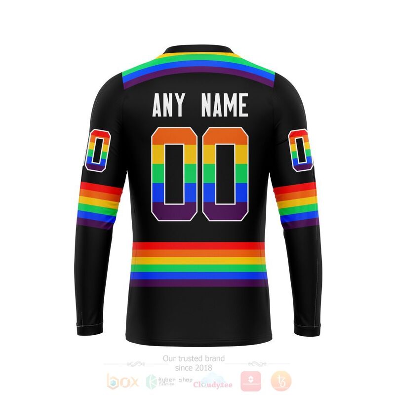 NHL Pittsburgh Penguins LGBT Pride Black Personalized Custom 3D Hoodie Shirt 1 2 3 4 5