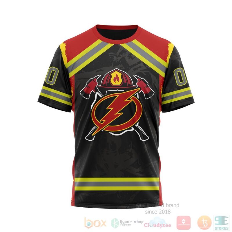 NHL Tampa Bay Lightning Honnor Firefighter Black 3D Hoodie Shirt 1 2 3
